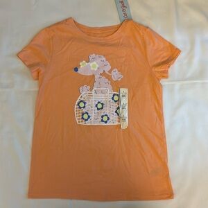 Cat & Jack Short Sleeve Shirt Peach Girl Size Large (10/12)